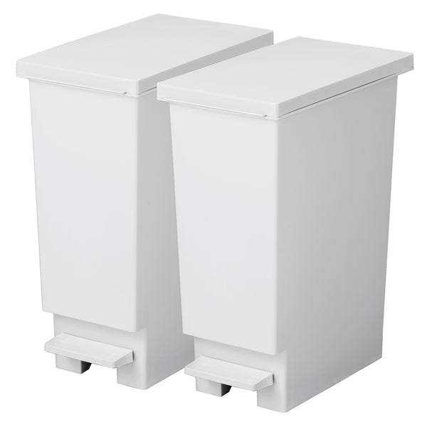 ゴミ箱20L同色2個セットネオカラースリムペダル