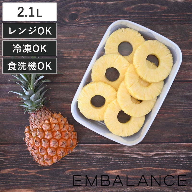 EMBALANCE保存容器2.1Lレクタングルコンテナ角型