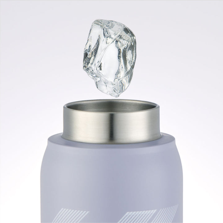 水筒500ml炭酸飲料対応真空ステンレスボトルミズノグレー