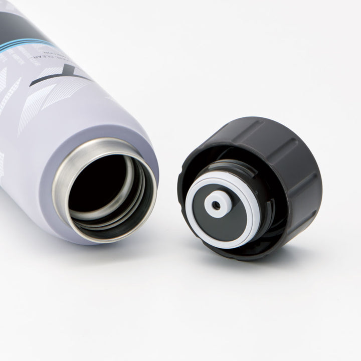 水筒500ml炭酸飲料対応真空ステンレスボトルミズノグレー