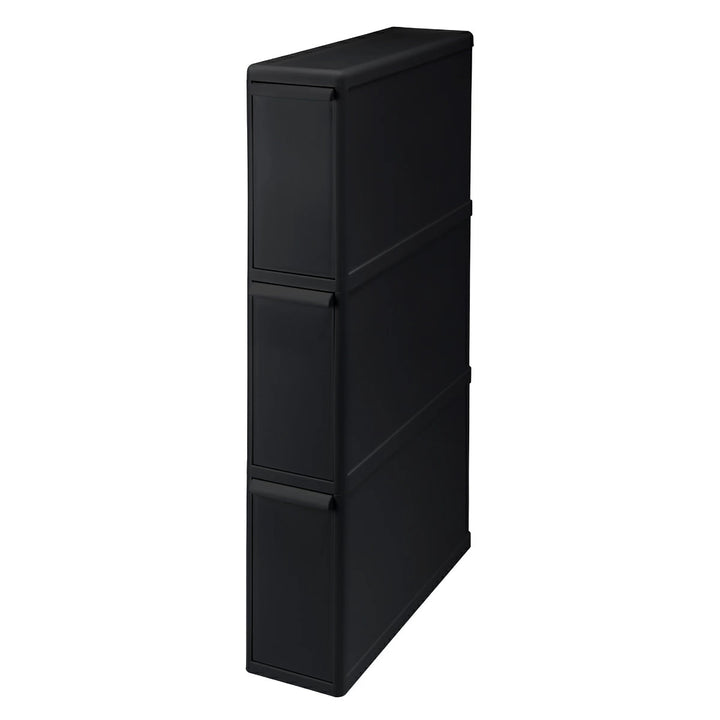 ゴミ箱27L3段幅14cm再生材入り分別引出しステーション