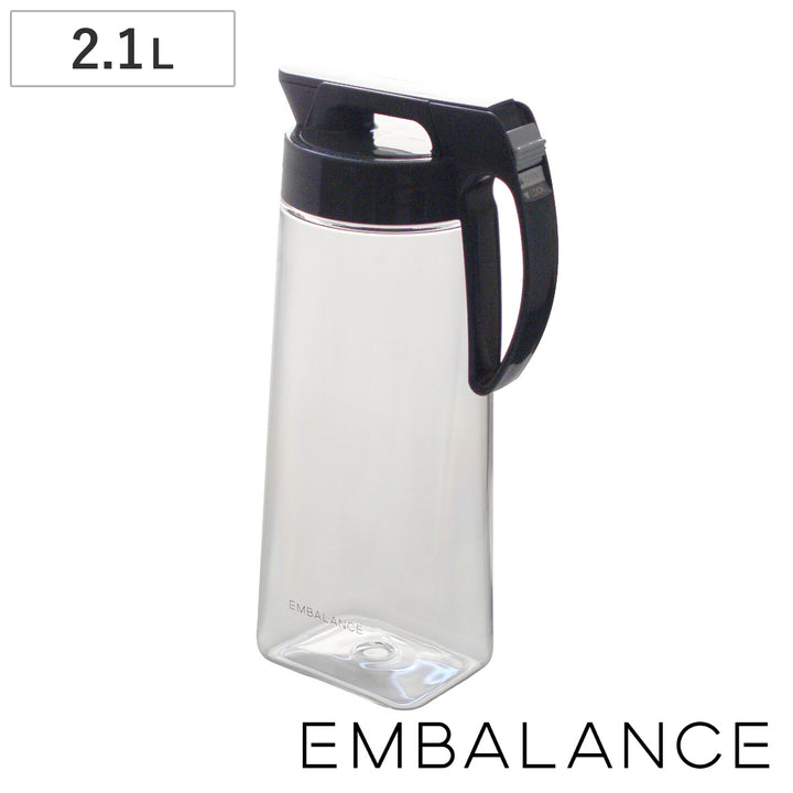 EMBALANCEピッチャー2.1L冷水筒横置き縦置き耐熱プラスチック