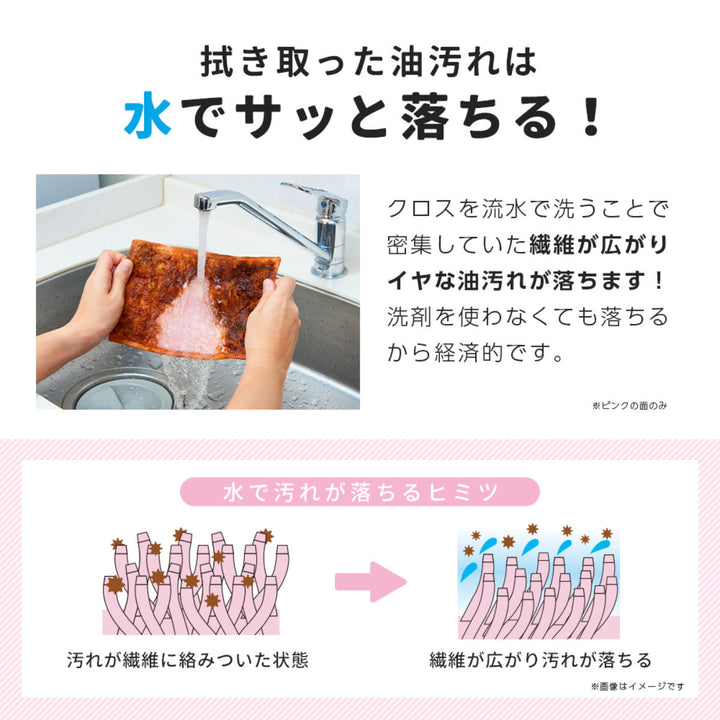 クロス油汚れ用表ベトベト油用で裏固着油用クロス