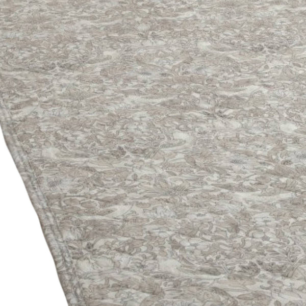 敷パッドダブル麻100％ウィリアムモリスいちご泥棒