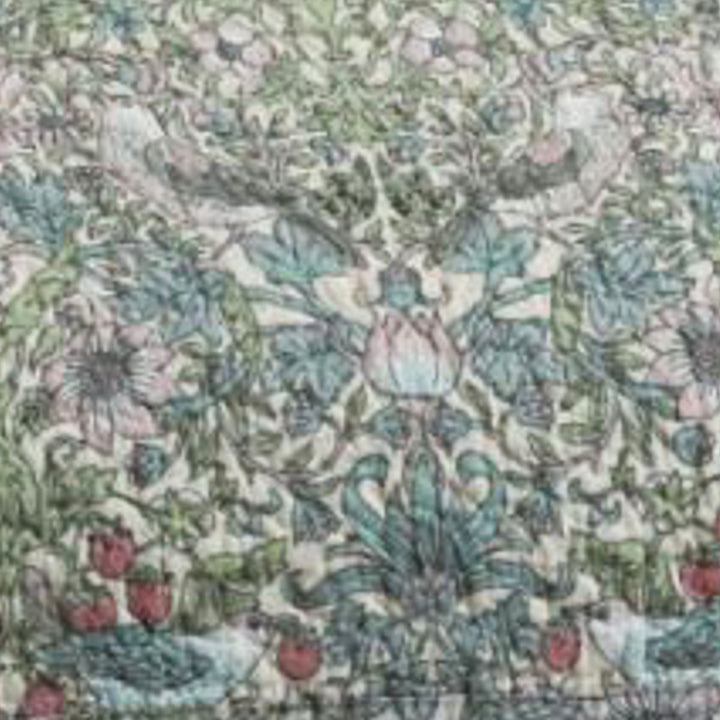 敷パッドシングル綿100％ウィリアムモリスいちご泥棒