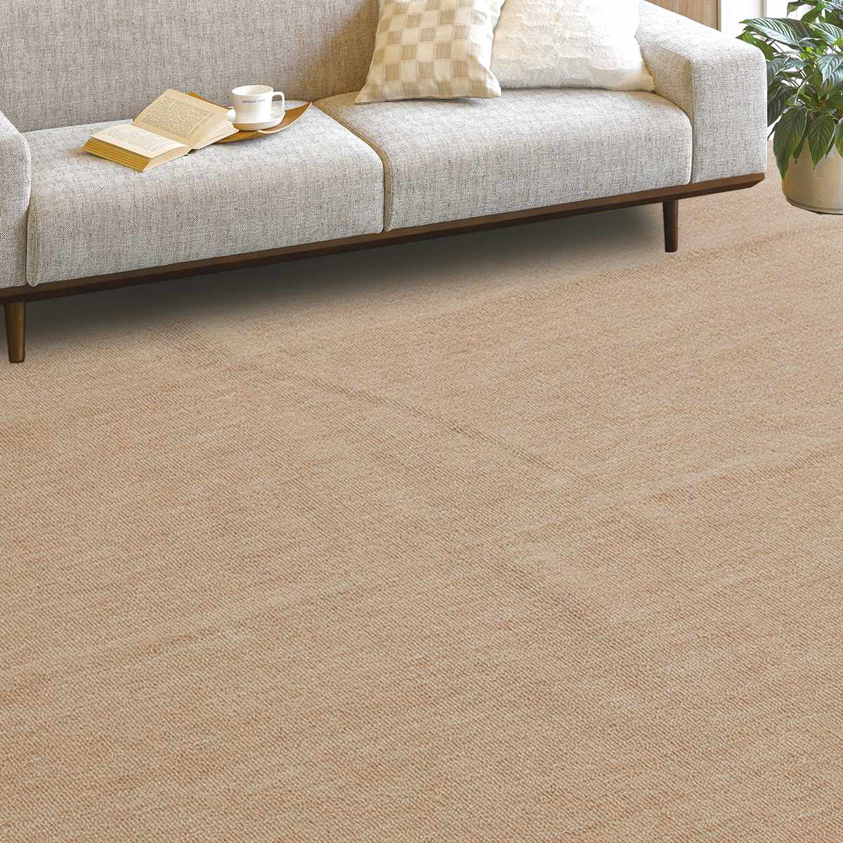 カーペット タフトカーペット 261x261cm 江戸間4.5畳 ホットカーペット