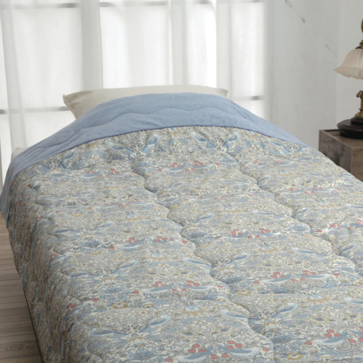 肌掛け布団シングルいちご泥棒V＆A洗濯OK