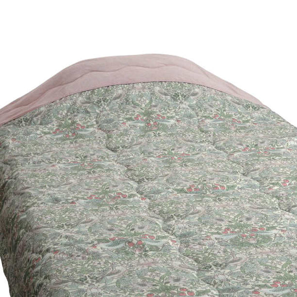 肌掛け布団シングルいちご泥棒V＆A洗濯OK