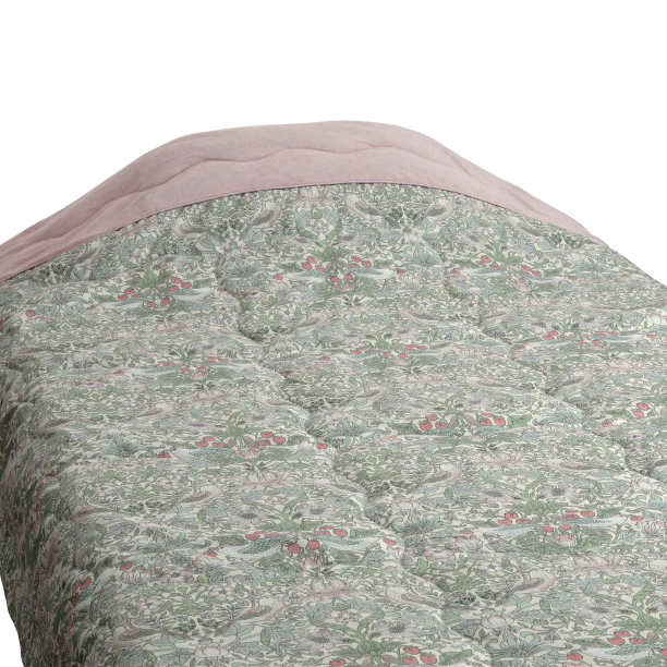 肌掛け布団シングルいちご泥棒V＆A洗濯OK