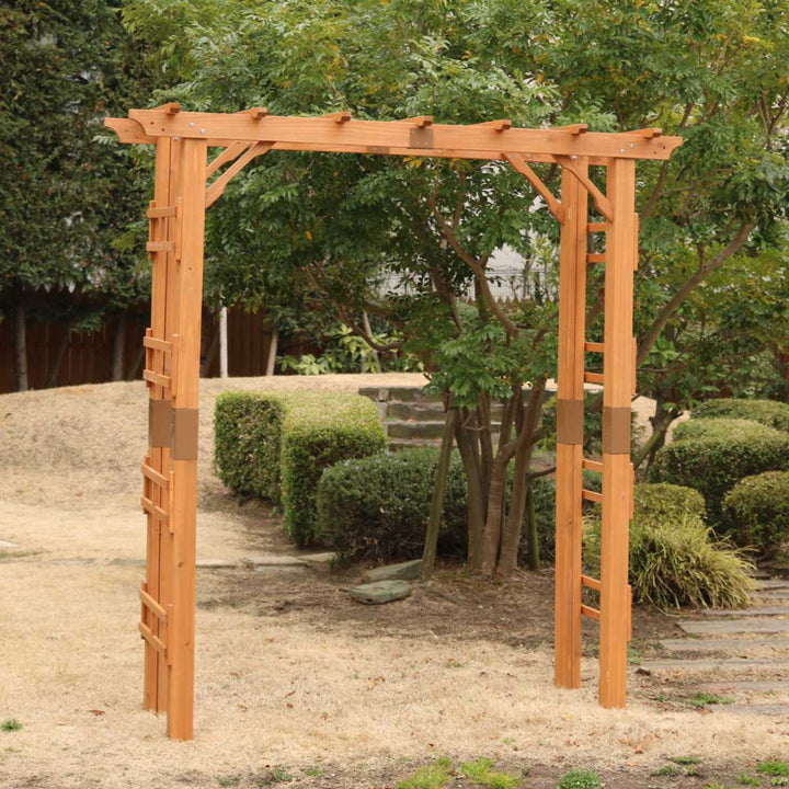 アーチ天然木製フレックスパーゴラアーチ幅190cm