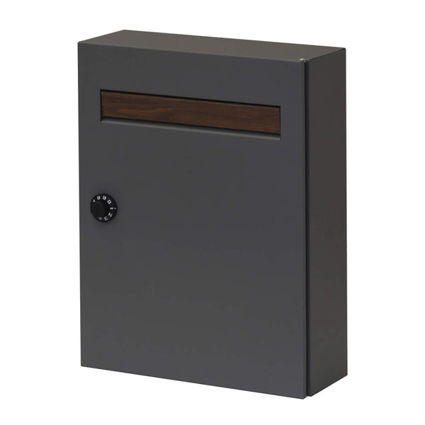 郵便ポスト木目調Enエン壁掛フラップ