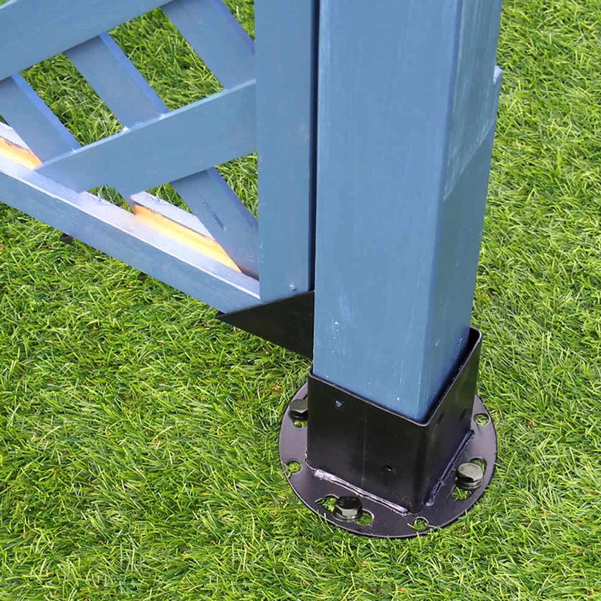 固定金具 支柱用 土中用 調整機能付き ラティス フェンス用 6個 – ハウジー