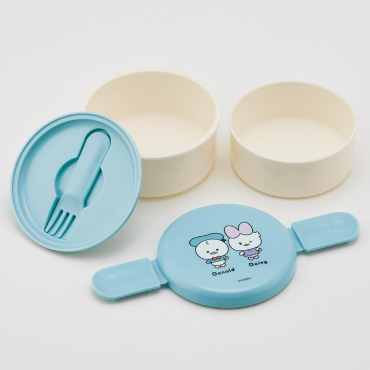 お弁当箱2段500ml抗菌丸型ランチボックスユルルンドナルド