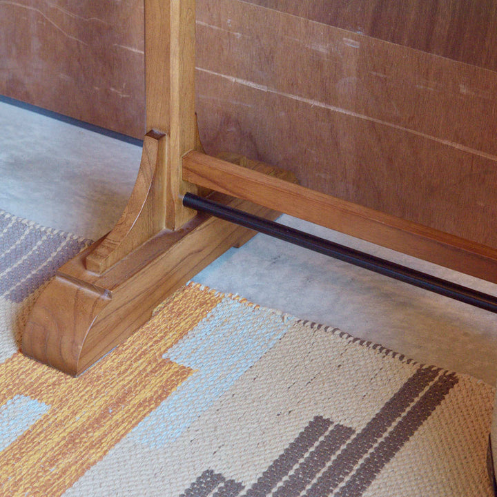 ハンガーラック幅91cmS字フック2個付き天然木