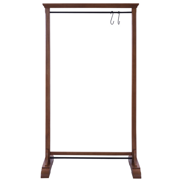 ハンガーラック幅91cmS字フック2個付き天然木