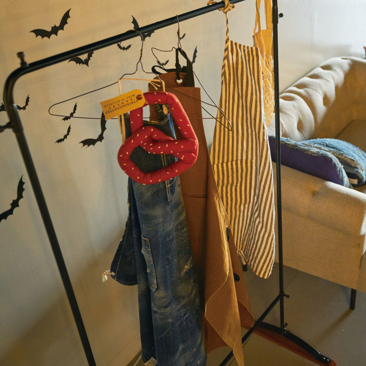 ハンガーラック幅95cmアイアン天然木