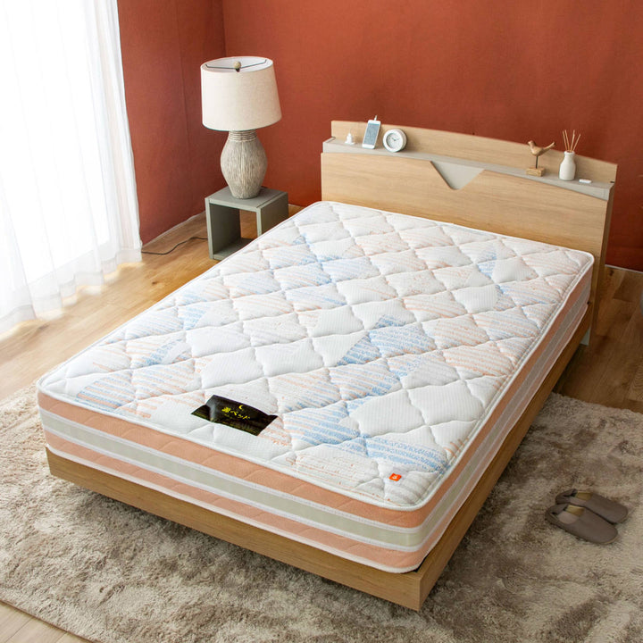 硬さの選べるマットレスワイドダブル咲夜レアルサンセットオレンジポケットコイル