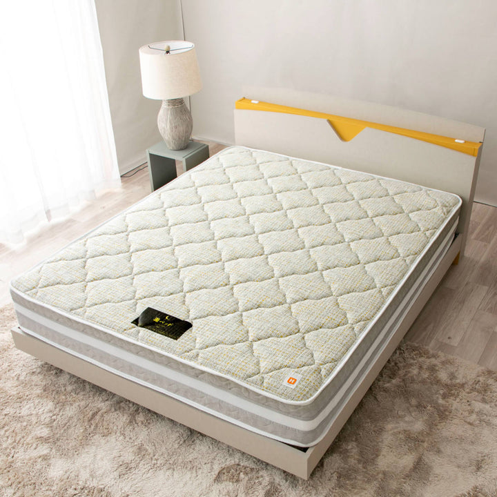 硬さの選べるマットレスワイドダブル咲夜レアルサンライズイエローポケットコイル