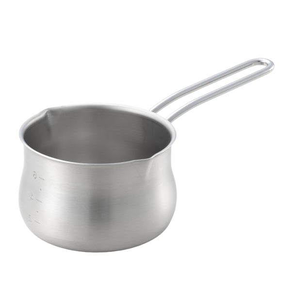 ミルクパン12cm両口ステンレス製日本製