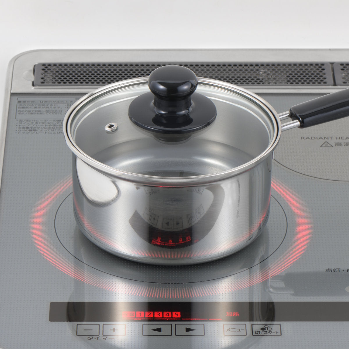 片手鍋 16cm IH対応 クックルックベーシック ステンレス製 日本製