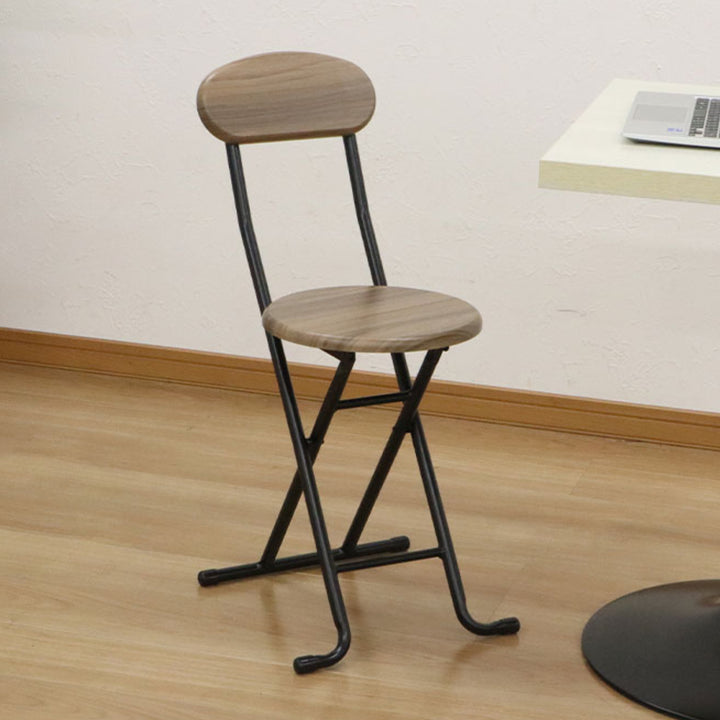 折りたたみ椅子背もたれ付座面高44.5cm