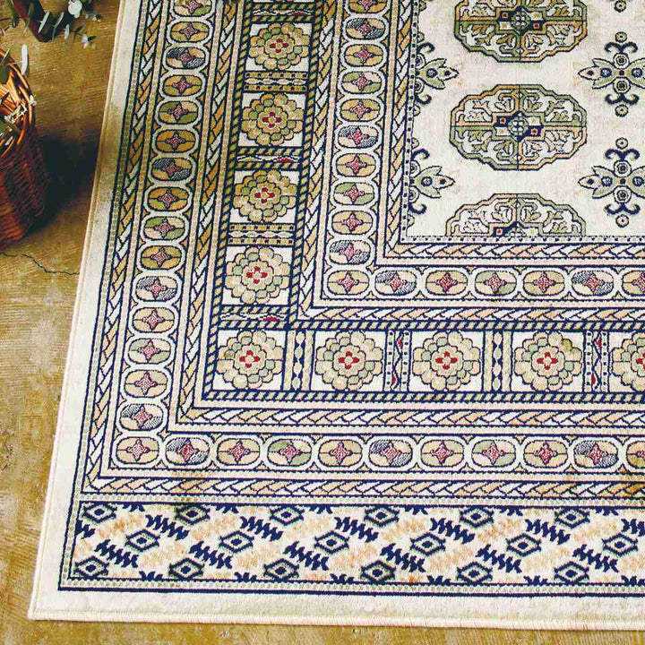 ラグカラチモケット織り190×190cmホットカーペット対応