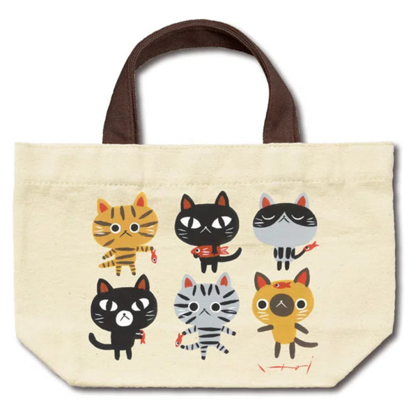 ランチバッグ糸井忠晴コットンランチバッグニャンフレンド