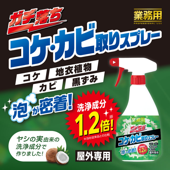 洗剤業務用ガチ落ちコケカビ取り泡タイプ480ml