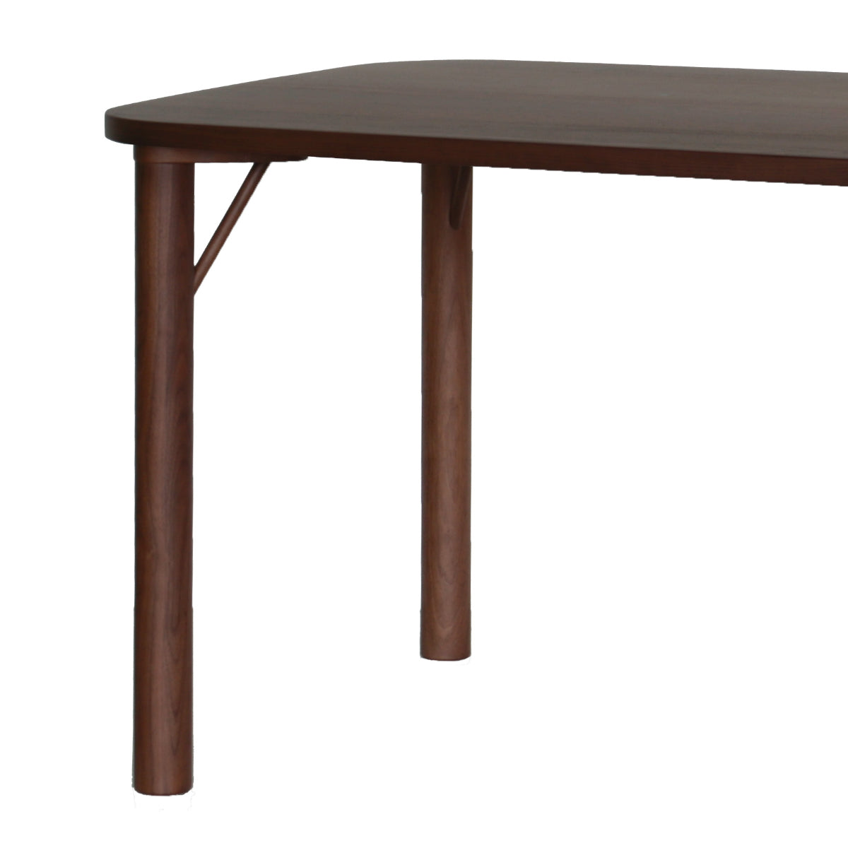 ダイニングテーブル ウォールナット材 4本脚タイプ 幅180×奥行90cm