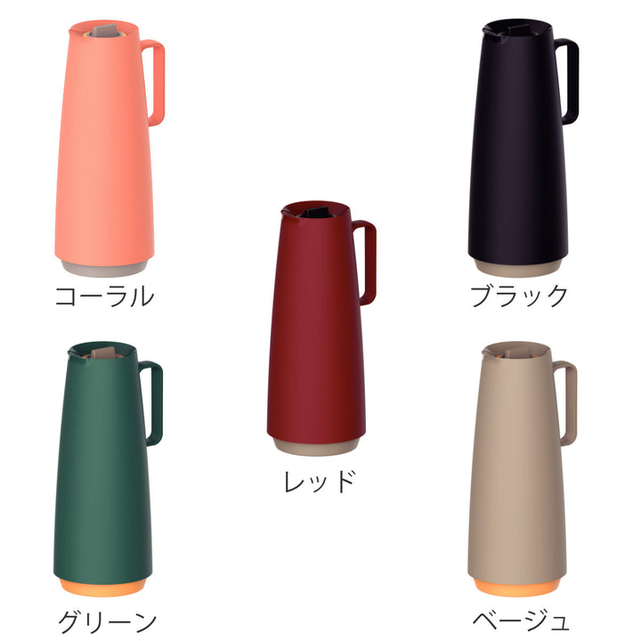 ポット1L保温保冷サーマルカラフェプラスチックガラストラモンティーナ