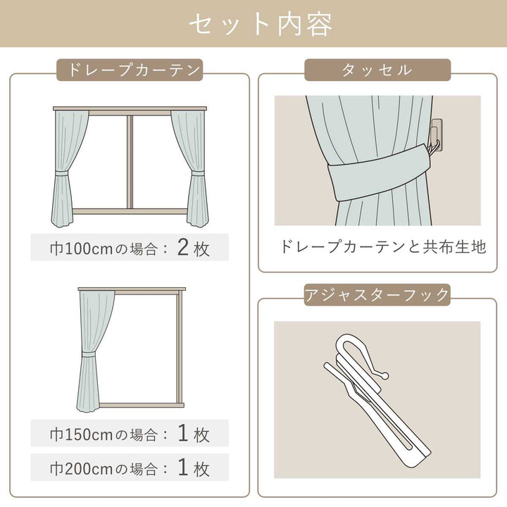 カーテン3級遮光100×105～220cm2枚、150×135～230cm・200×135～220cm1枚形状記憶洗えるイエロー