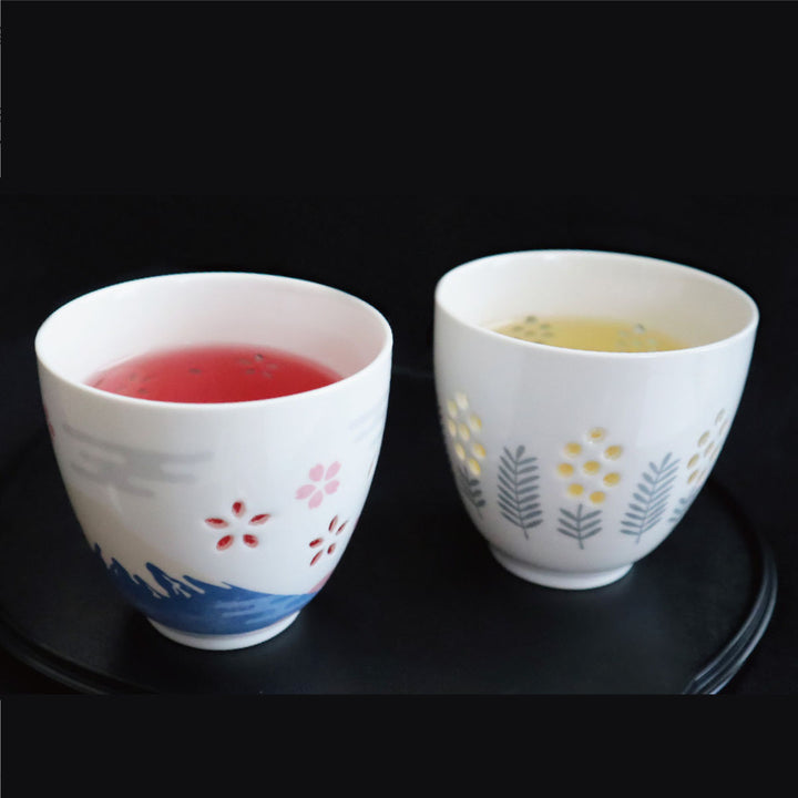 湯呑み200mlいろあかり磁器