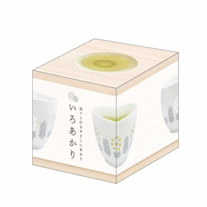 湯呑み200mlいろあかり磁器