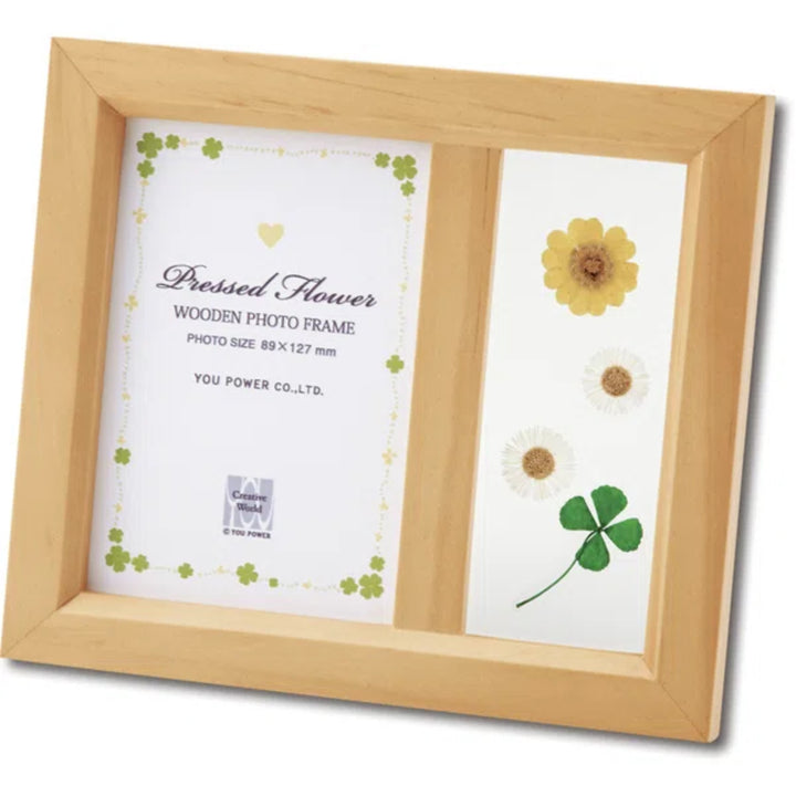 フォトフレーム押し花木製L判