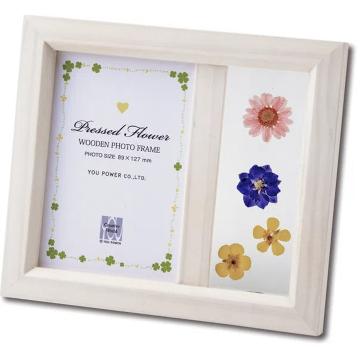 フォトフレーム押し花木製L判