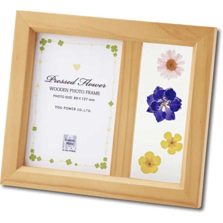 フォトフレーム押し花木製L判