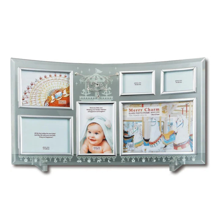 フォトフレームメリーチャームガラス6ウィンドーL判2L判