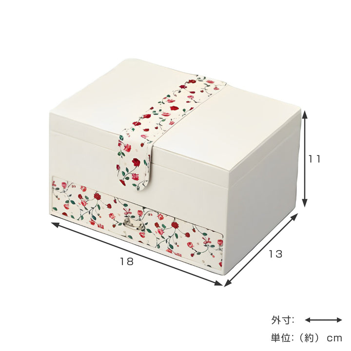 アクセサリーケースフラワージュエリーボックスMサイズ引き出し