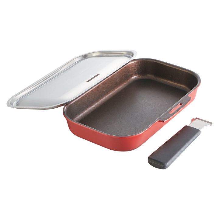 グリルパン着脱ハンドル付き蓋付き