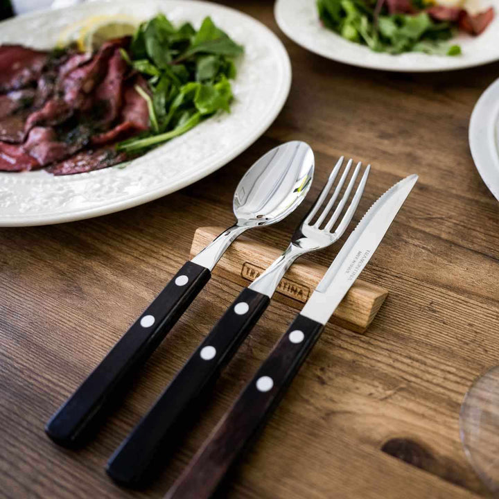 ステーキナイフ&フォーク4点セットポリウッドステンレストラモンティーナ