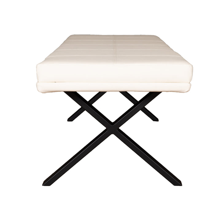 ダイニングベンチ背無しタイプ幅160cmPVCブレシア