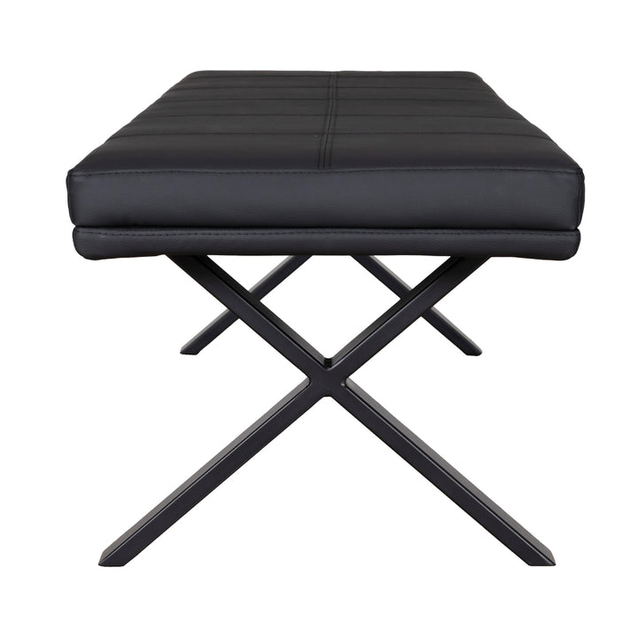 ダイニングベンチ背無しタイプ幅160cmPVCブレシア