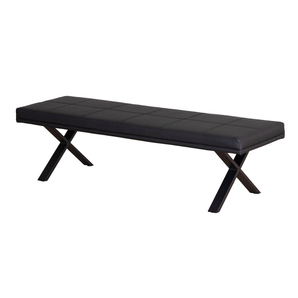 ダイニングベンチ背無しタイプ幅160cmPVCブレシア