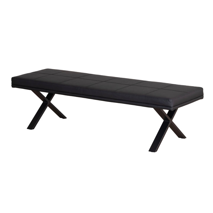 ダイニングベンチ背無しタイプ幅160cmPVCブレシア