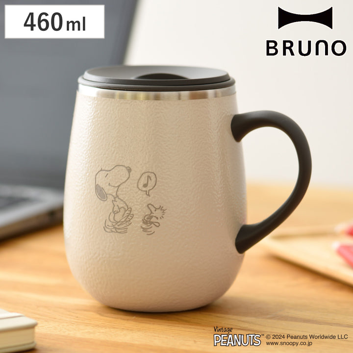 BRUNOマグカップ460mlPEANUTS蓋つきステンレスマグtall