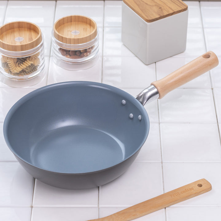 フライパン22cm深型ガス火専用セラミックコートセラフィム日本製UMIC