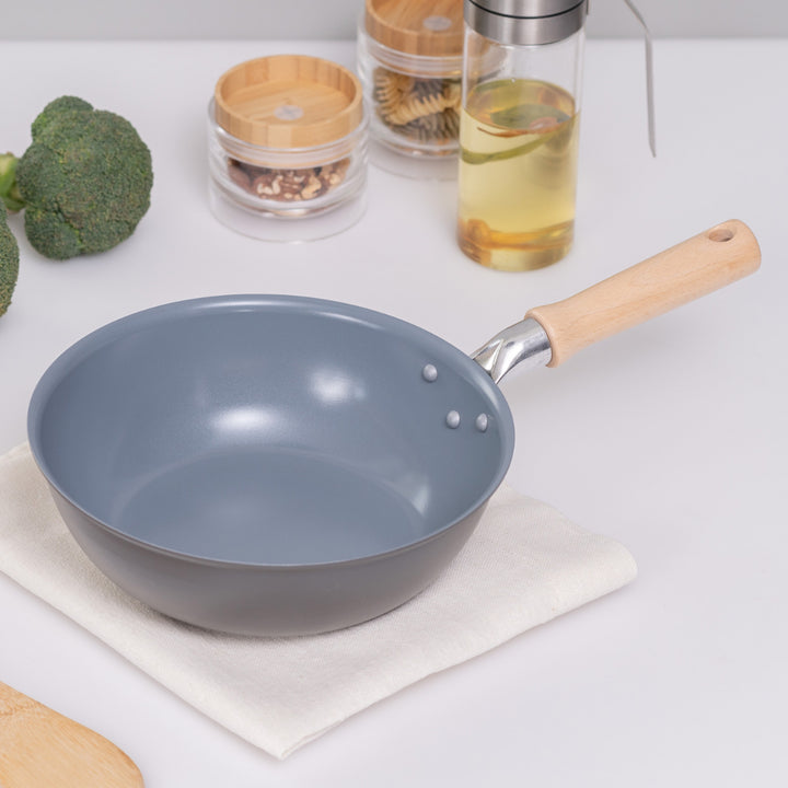 フライパン22cm深型ガス火専用セラミックコートセラフィム日本製UMIC