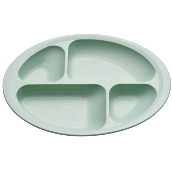 プレート28cmすくいやすい仕切り皿ランチプレート木製風介護食器プラスチック製バイオマス日本製