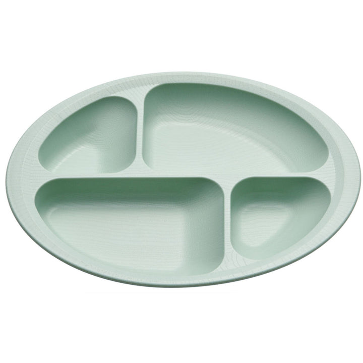 プレート28cmすくいやすい仕切り皿ランチプレート木製風介護食器プラスチック製バイオマス日本製