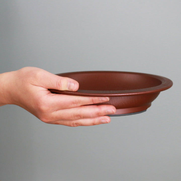 プレート20cmすくいやすい木製風介護食器プラスチック製バイオマス日本製